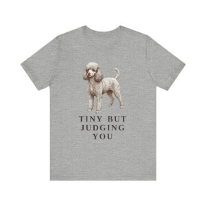 Toy Poodle Humor Shirt, Vintage Dog Sketch Tee, Dog Humor Gift