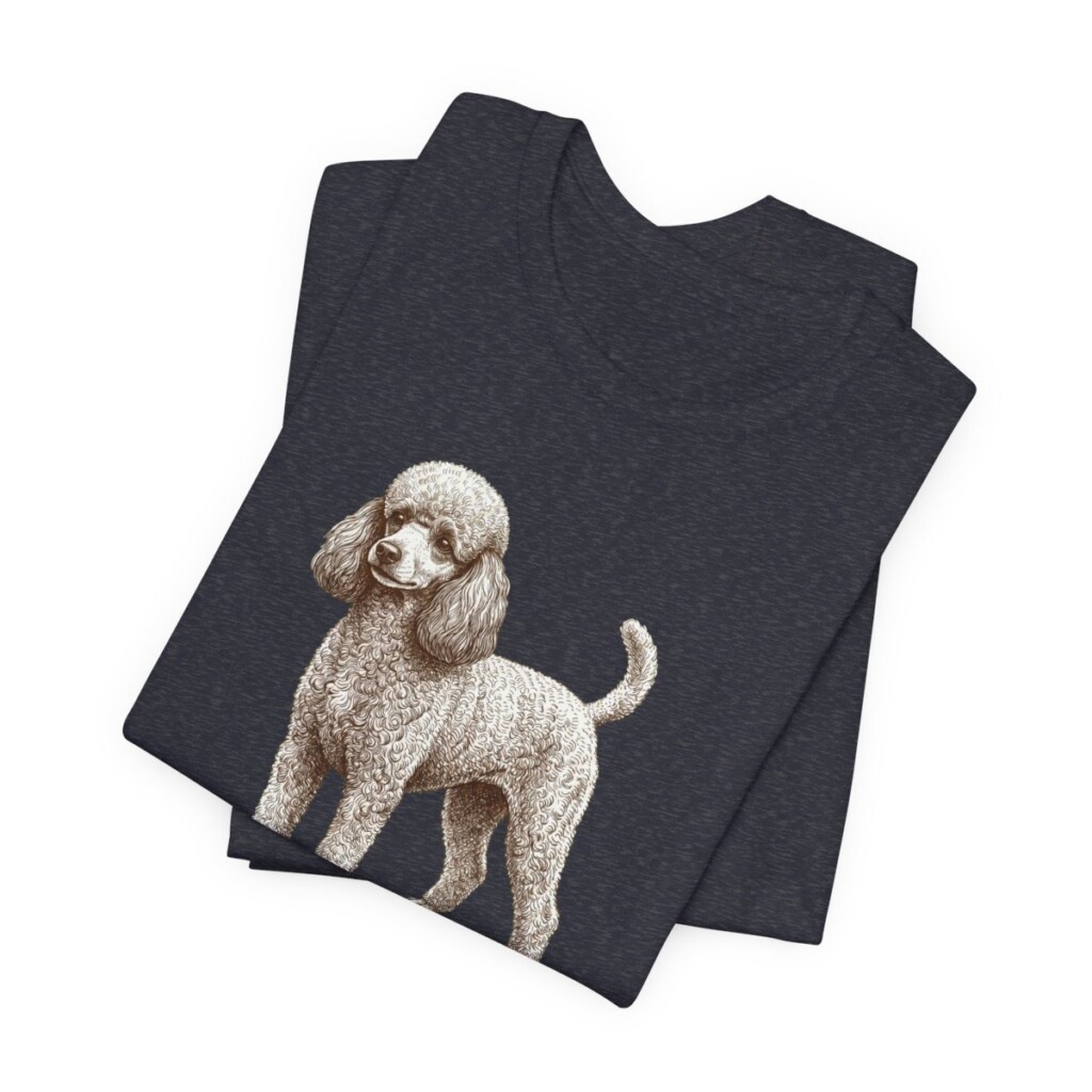 Toy Poodle Humor Shirt, Vintage Dog Sketch Tee, Dog Humor Gift