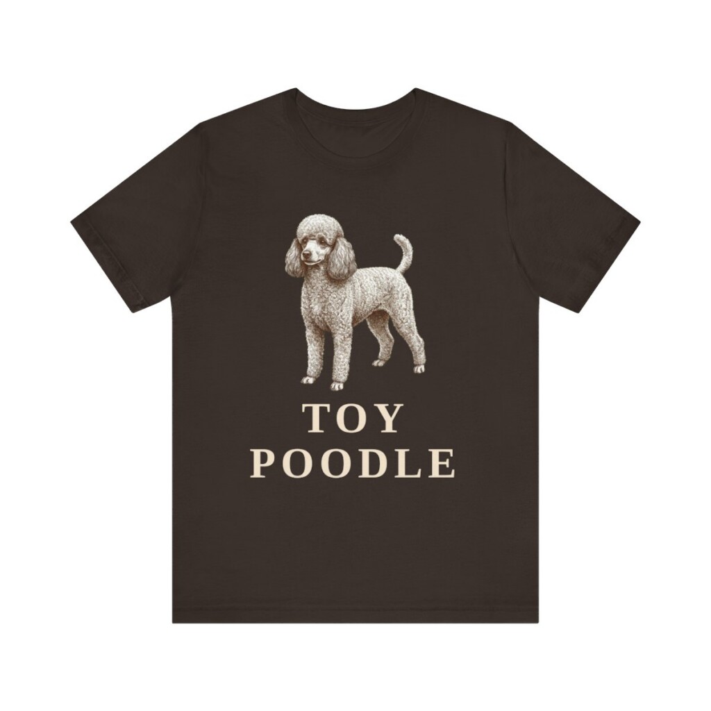Toy Poodle Lover Shirt, Vintage Dog Sketch Tee, Dog Lover Gift