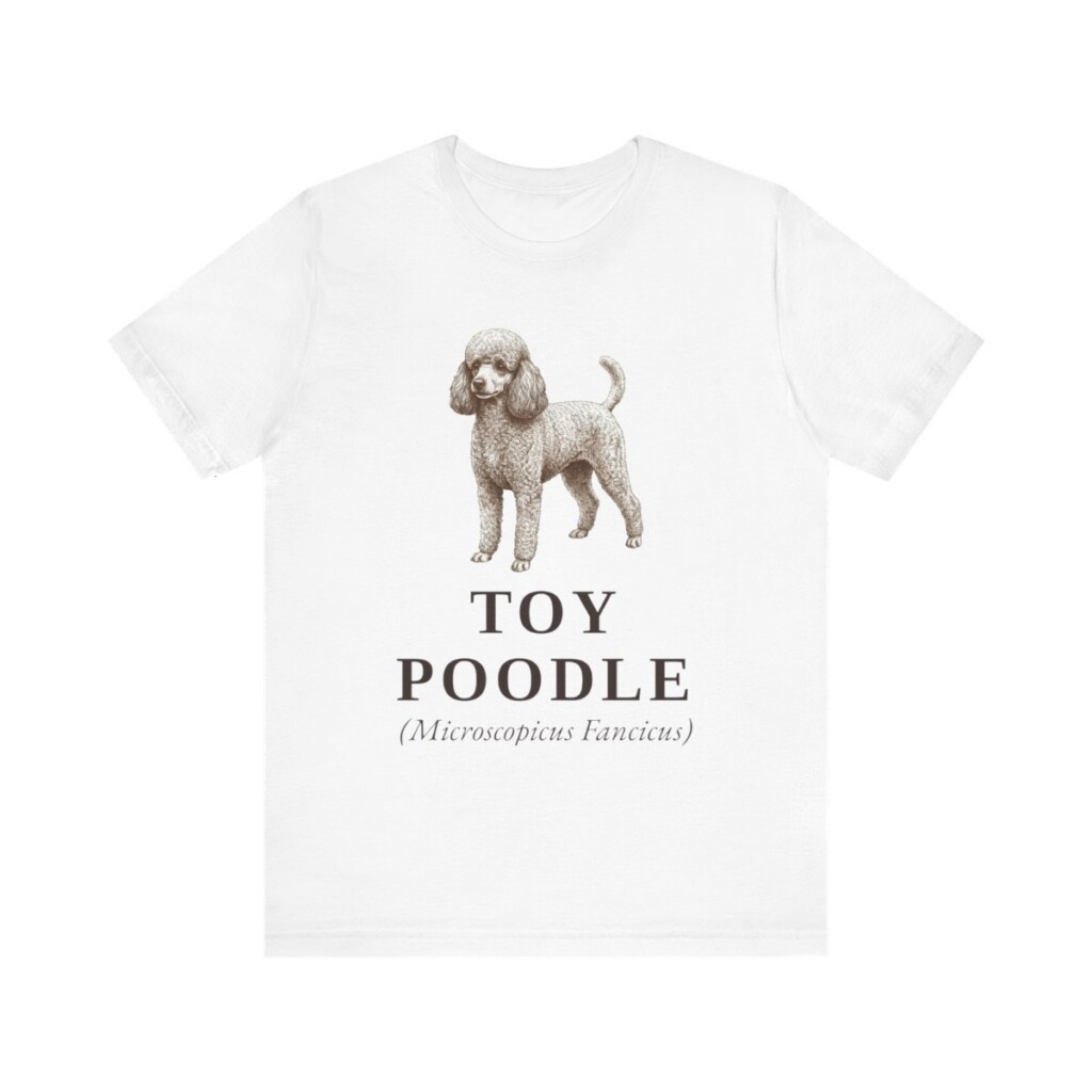 Toy Poodle Latin Shirt, Vintage Dog Sketch Tee, Dog Latin Gift
