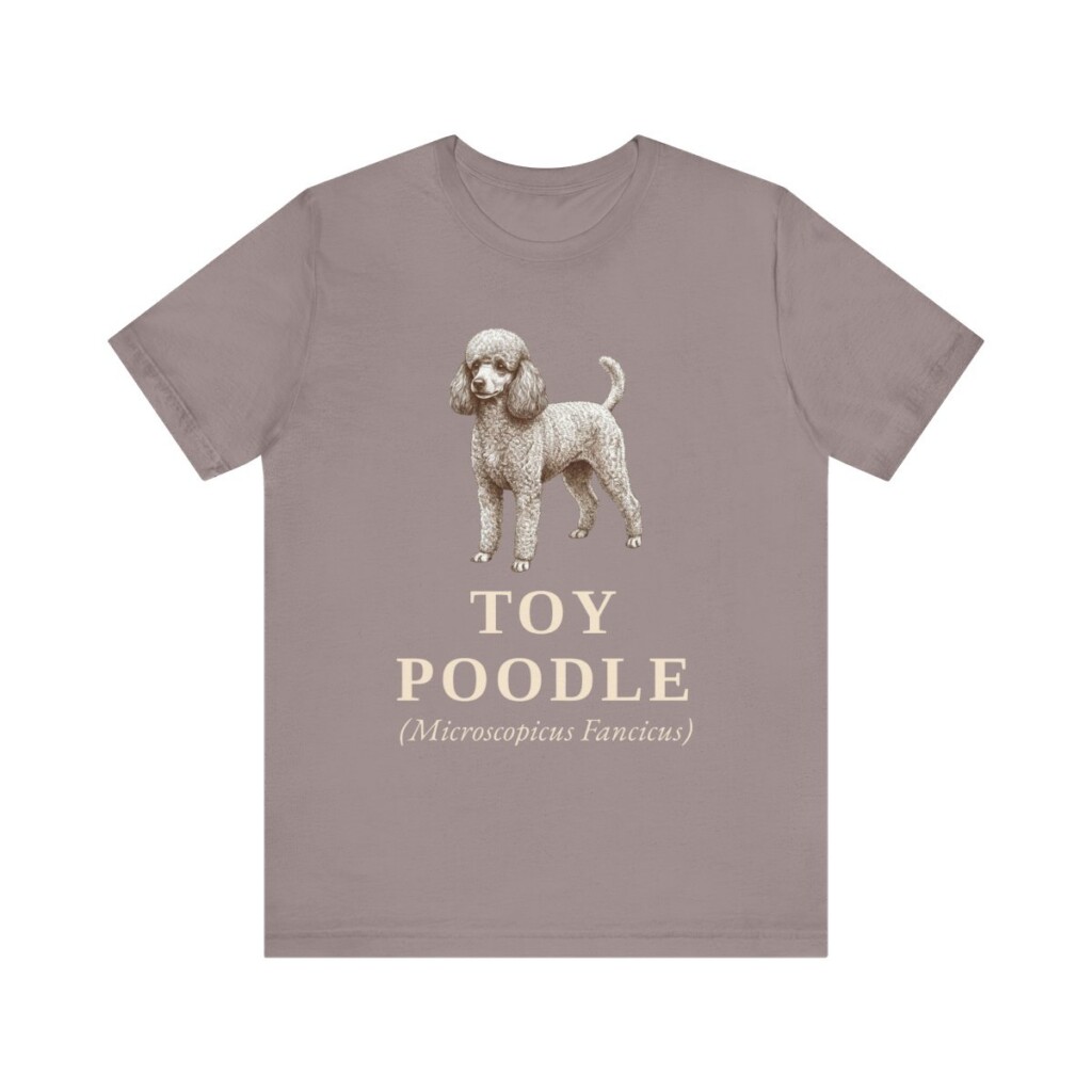 Toy Poodle Latin Shirt, Vintage Dog Sketch Tee, Dog Latin Gift