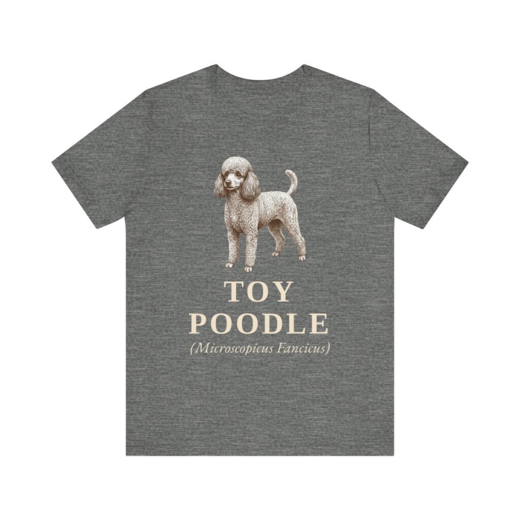 Toy Poodle Latin Shirt, Vintage Dog Sketch Tee, Dog Latin Gift