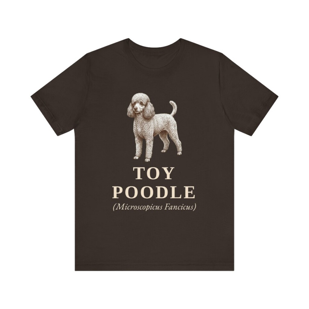 Toy Poodle Latin Shirt, Vintage Dog Sketch Tee, Dog Latin Gift