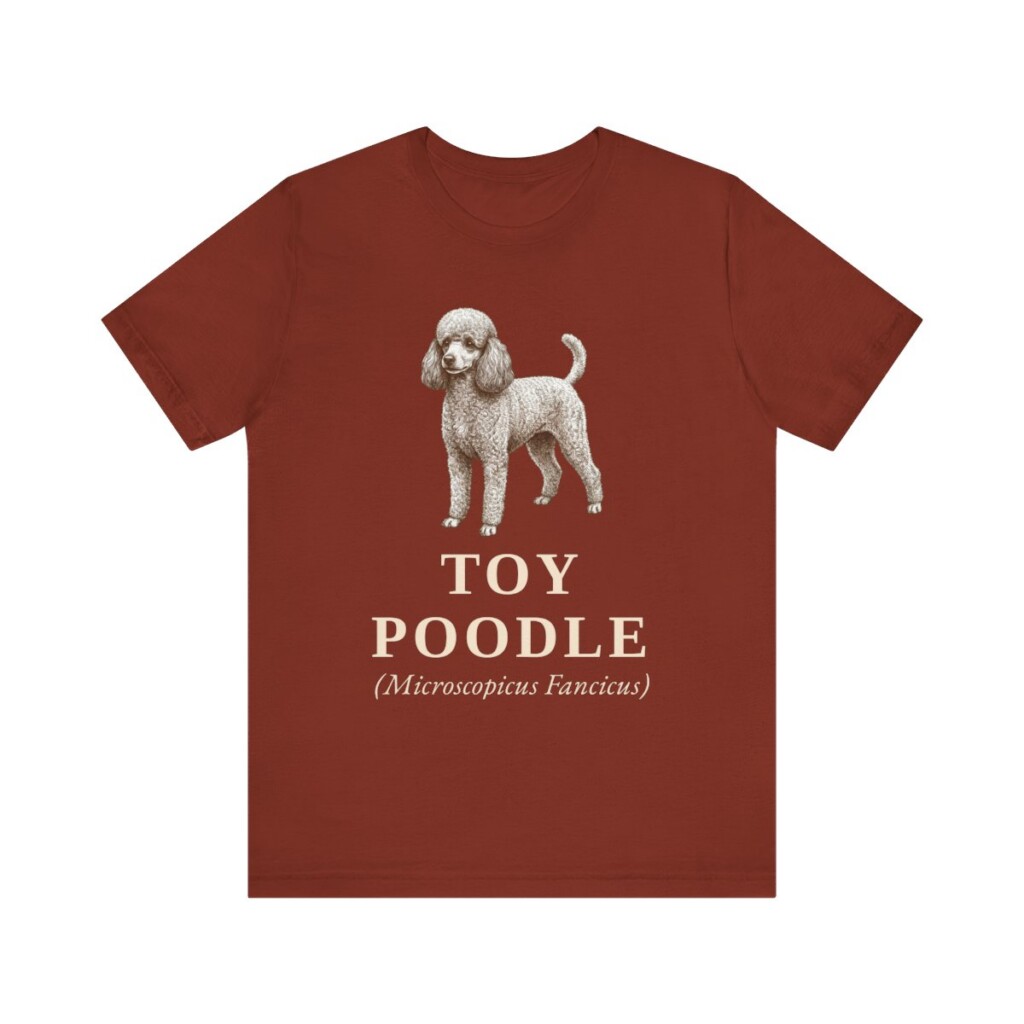 Toy Poodle Latin Shirt, Vintage Dog Sketch Tee, Dog Latin Gift