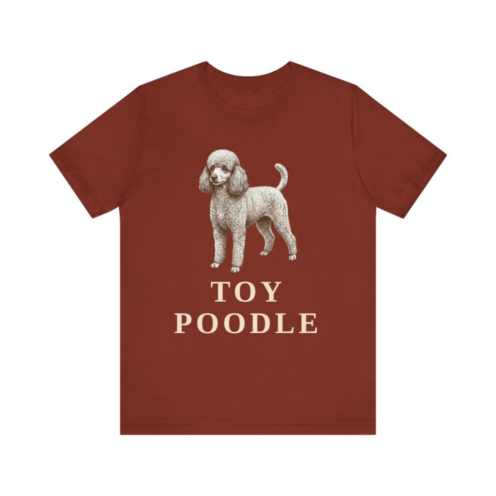 Toy Poodle Lover Shirt, Vintage Dog Sketch Tee, Dog Lover Gift