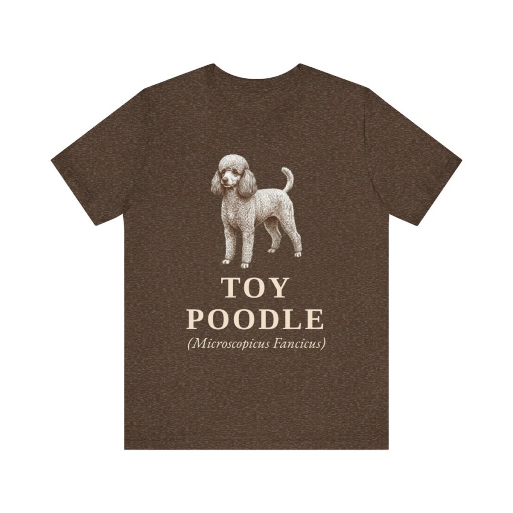 Toy Poodle Latin Shirt, Vintage Dog Sketch Tee, Dog Latin Gift