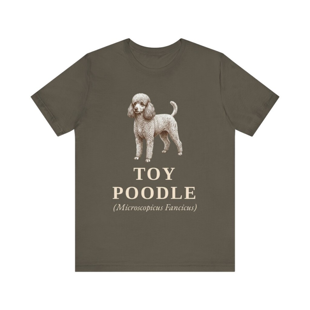 Toy Poodle Latin Shirt, Vintage Dog Sketch Tee, Dog Latin Gift