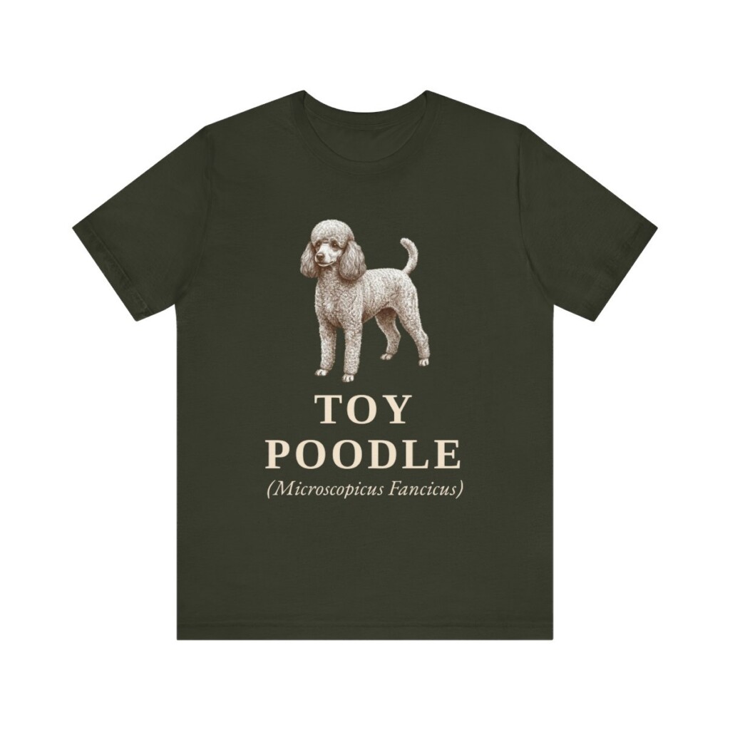 Toy Poodle Latin Shirt, Vintage Dog Sketch Tee, Dog Latin Gift