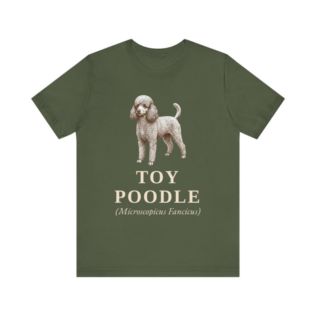 Toy Poodle Latin Shirt, Vintage Dog Sketch Tee, Dog Latin Gift