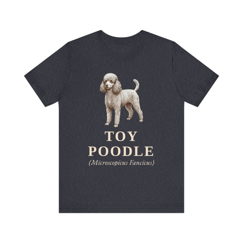 Toy Poodle Latin Shirt, Vintage Dog Sketch Tee, Dog Latin Gift