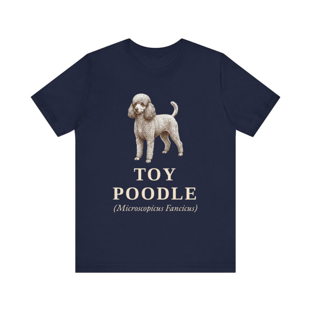 Toy Poodle Latin Shirt, Vintage Dog Sketch Tee, Dog Latin Gift