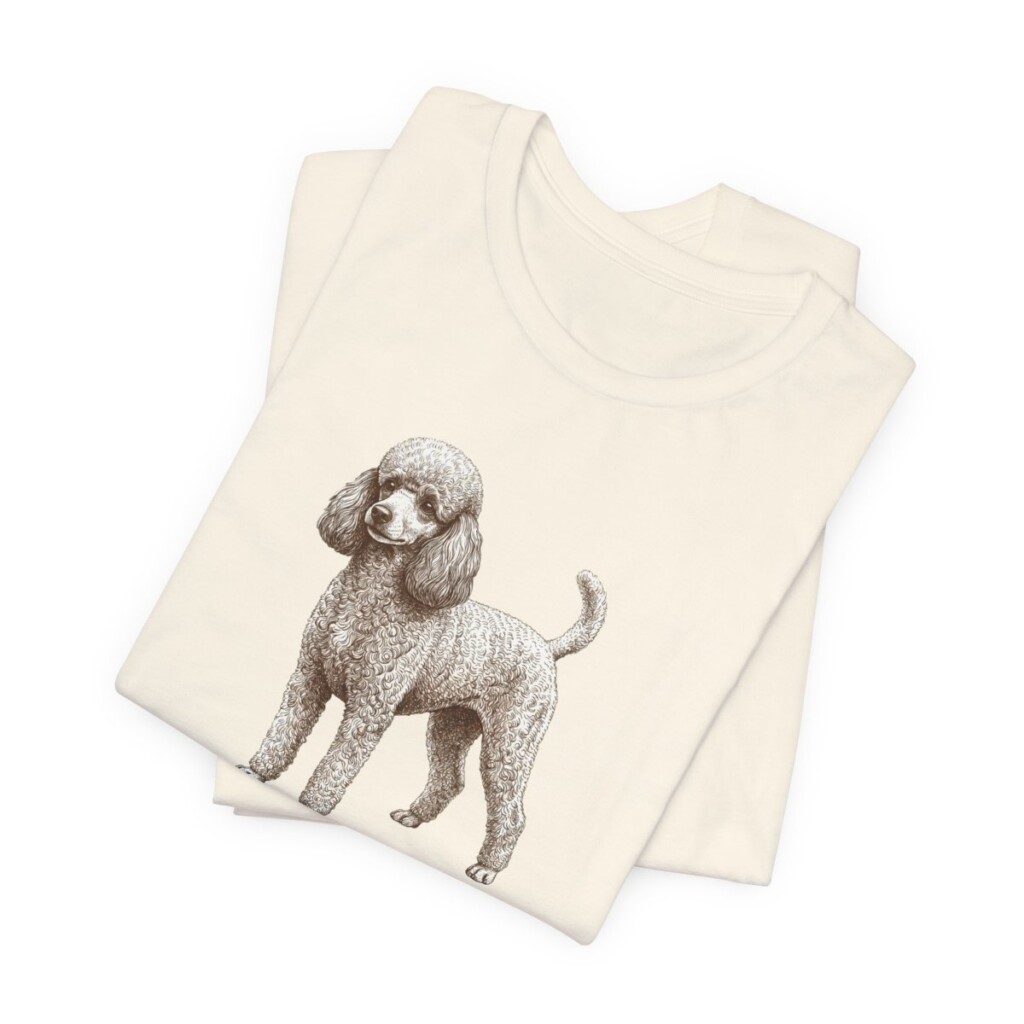 Toy Poodle Latin Shirt, Vintage Dog Sketch Tee, Dog Latin Gift