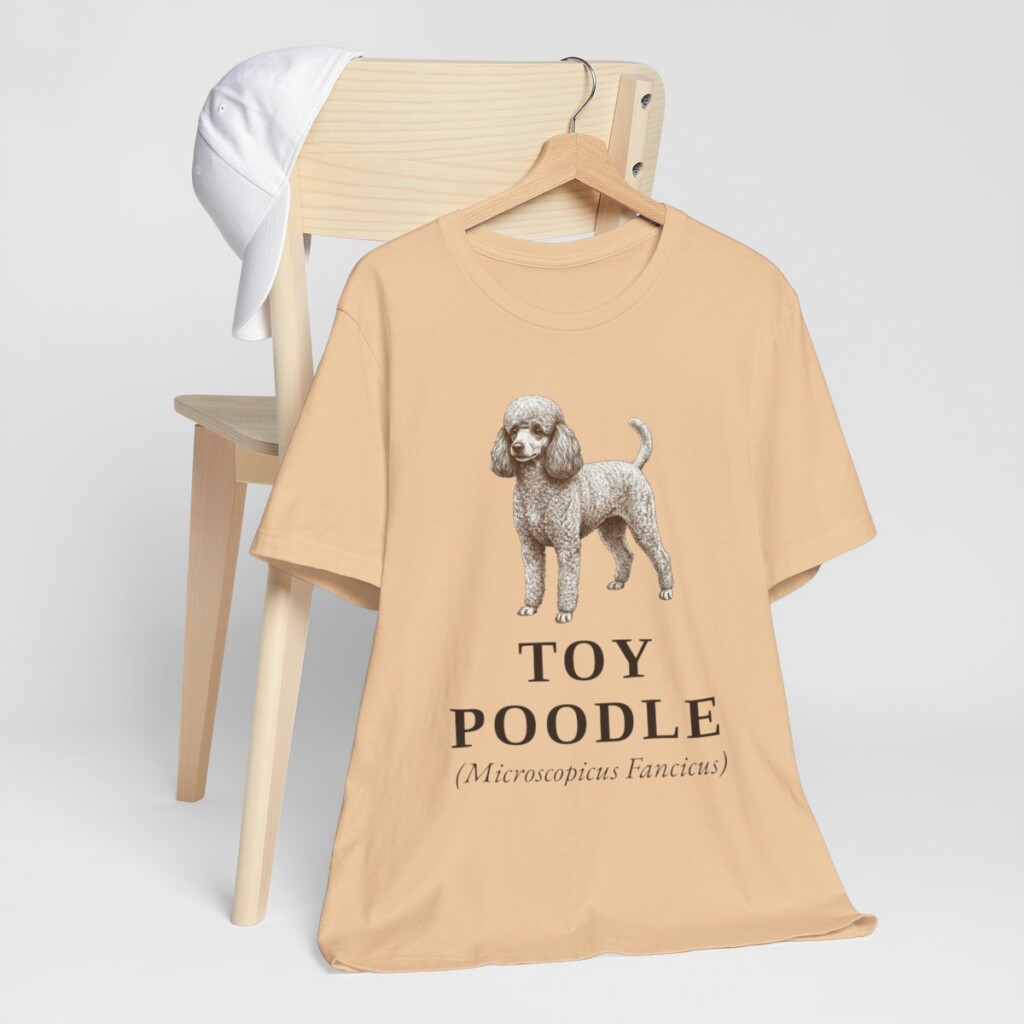 Toy Poodle Latin Shirt, Vintage Dog Sketch Tee, Dog Latin Gift
