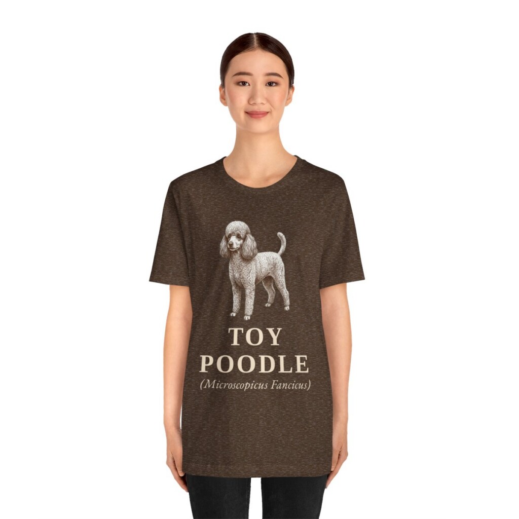 Toy Poodle Latin Shirt, Vintage Dog Sketch Tee, Dog Latin Gift