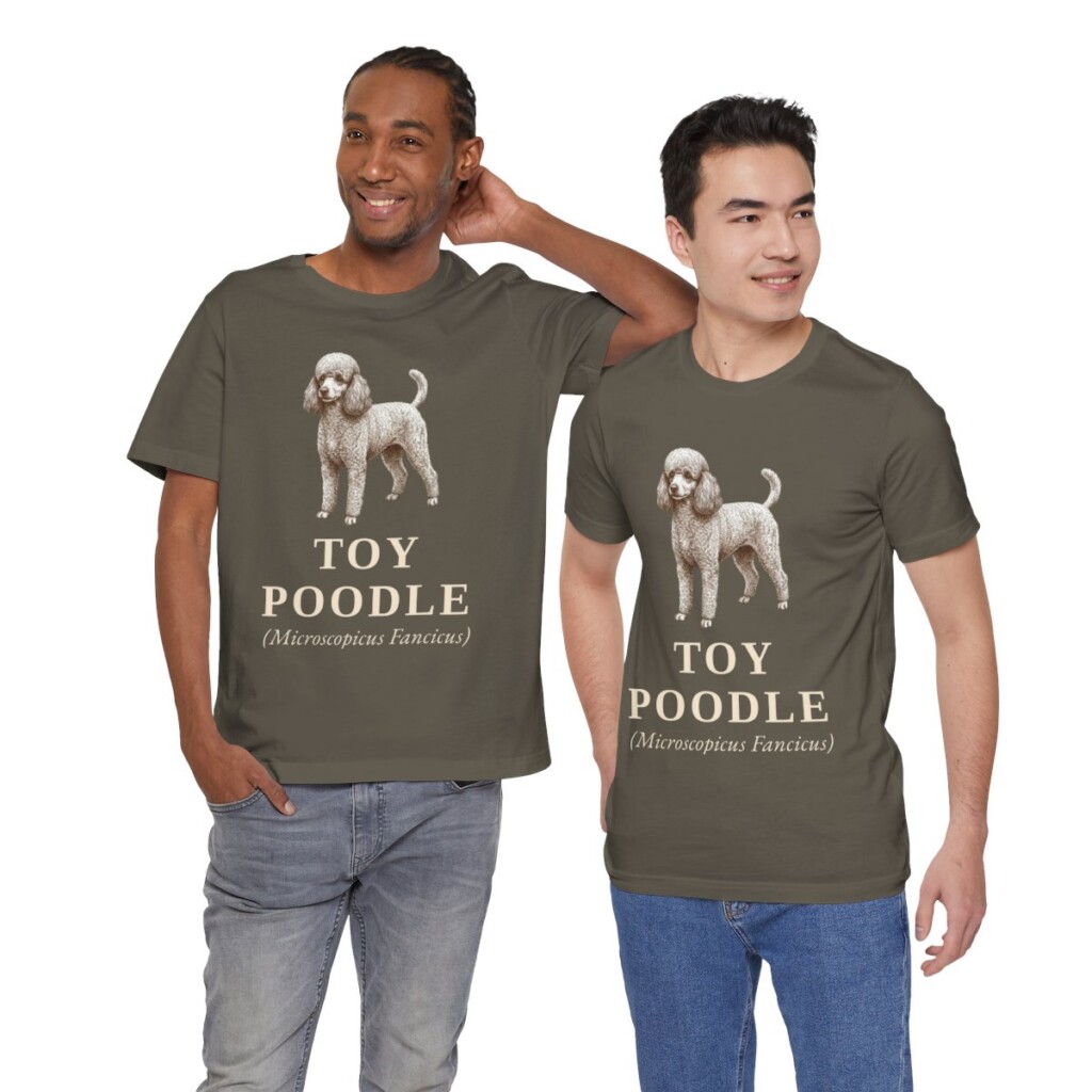 Toy Poodle Latin Shirt, Vintage Dog Sketch Tee, Dog Latin Gift