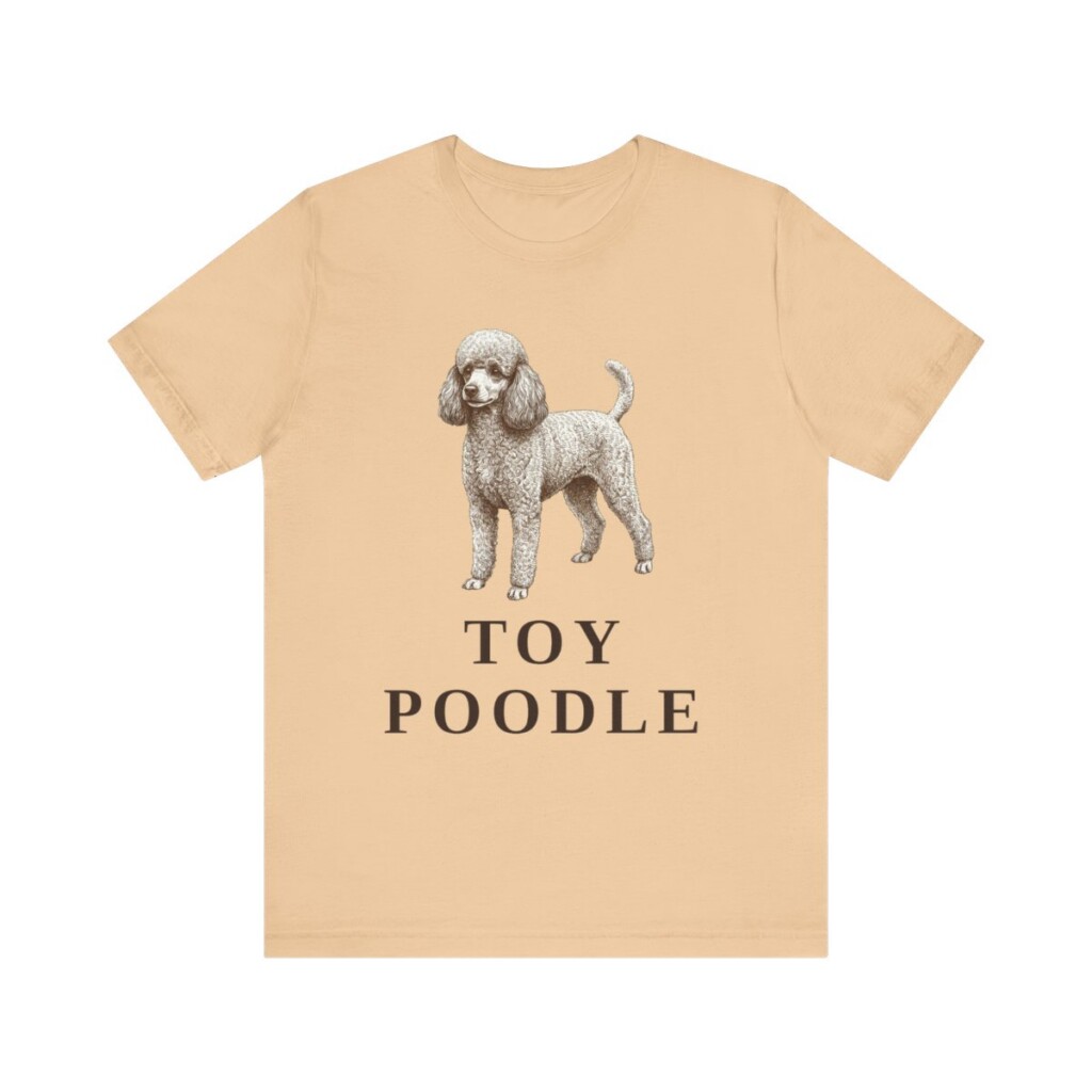 Toy Poodle Lover Shirt, Vintage Dog Sketch Tee, Dog Lover Gift