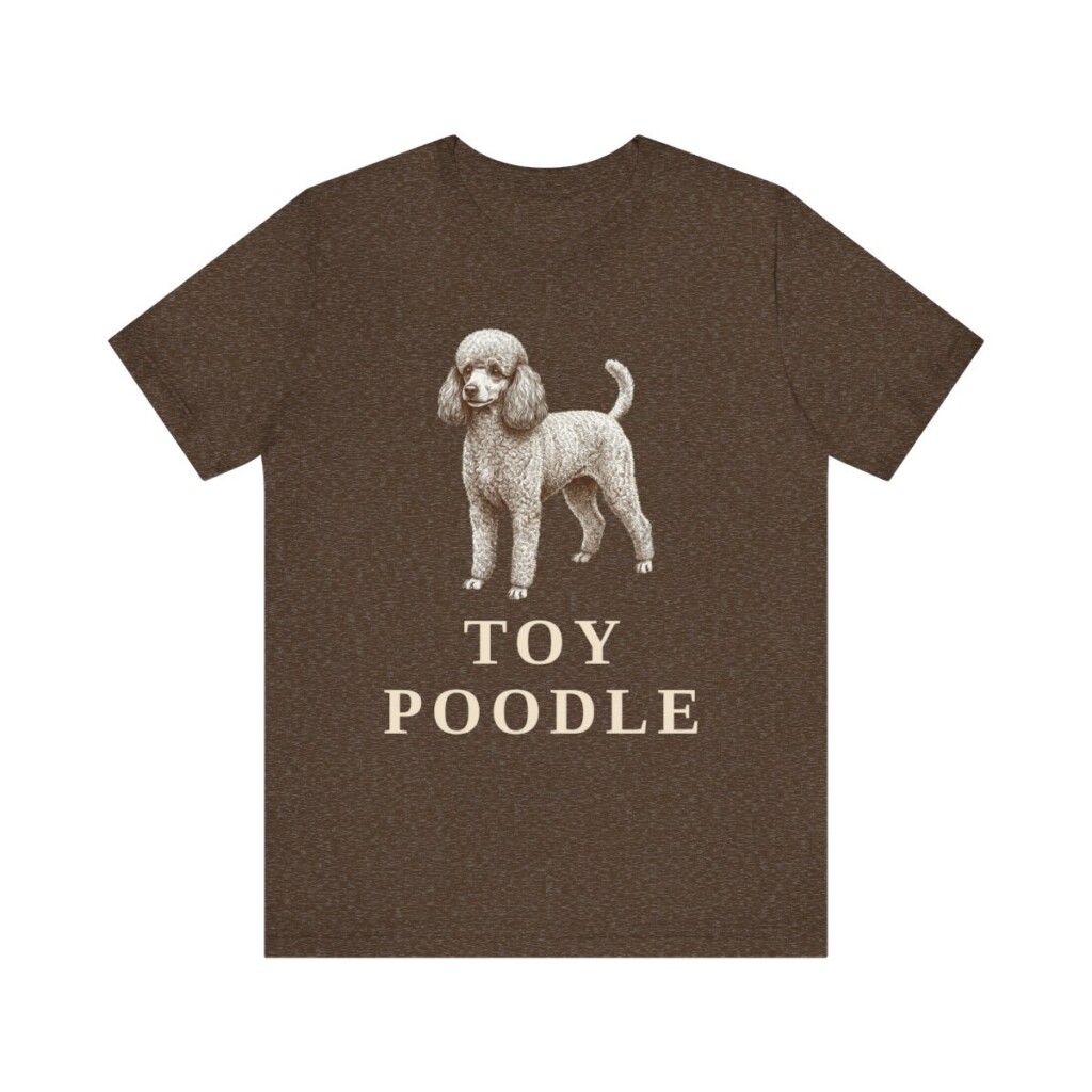 Toy Poodle Lover Shirt, Vintage Dog Sketch Tee, Dog Lover Gift