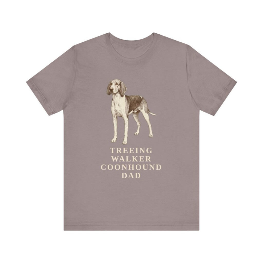 Treeing Walker Coonhound Dad Shirt, Vintage Dog Sketch Tee, Dog Dad Gift