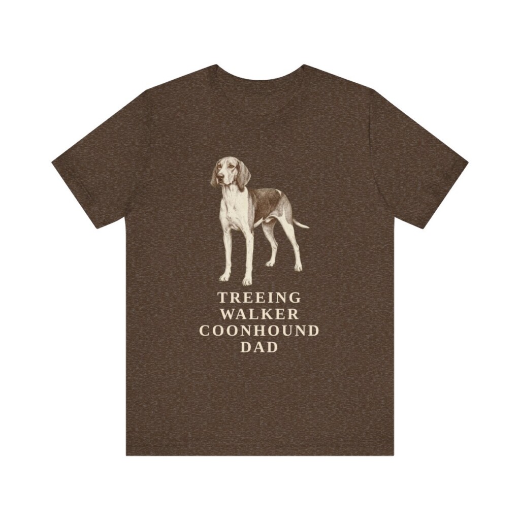 Treeing Walker Coonhound Dad Shirt, Vintage Dog Sketch Tee, Dog Dad Gift
