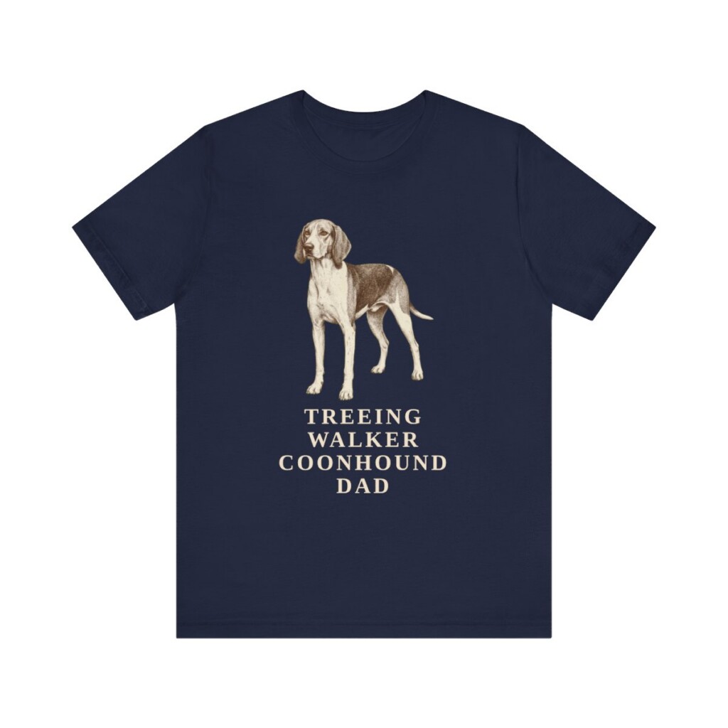Treeing Walker Coonhound Dad Shirt, Vintage Dog Sketch Tee, Dog Dad Gift