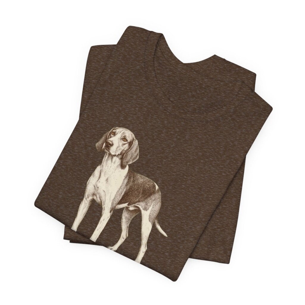 Treeing Walker Coonhound Dad Shirt, Vintage Dog Sketch Tee, Dog Dad Gift