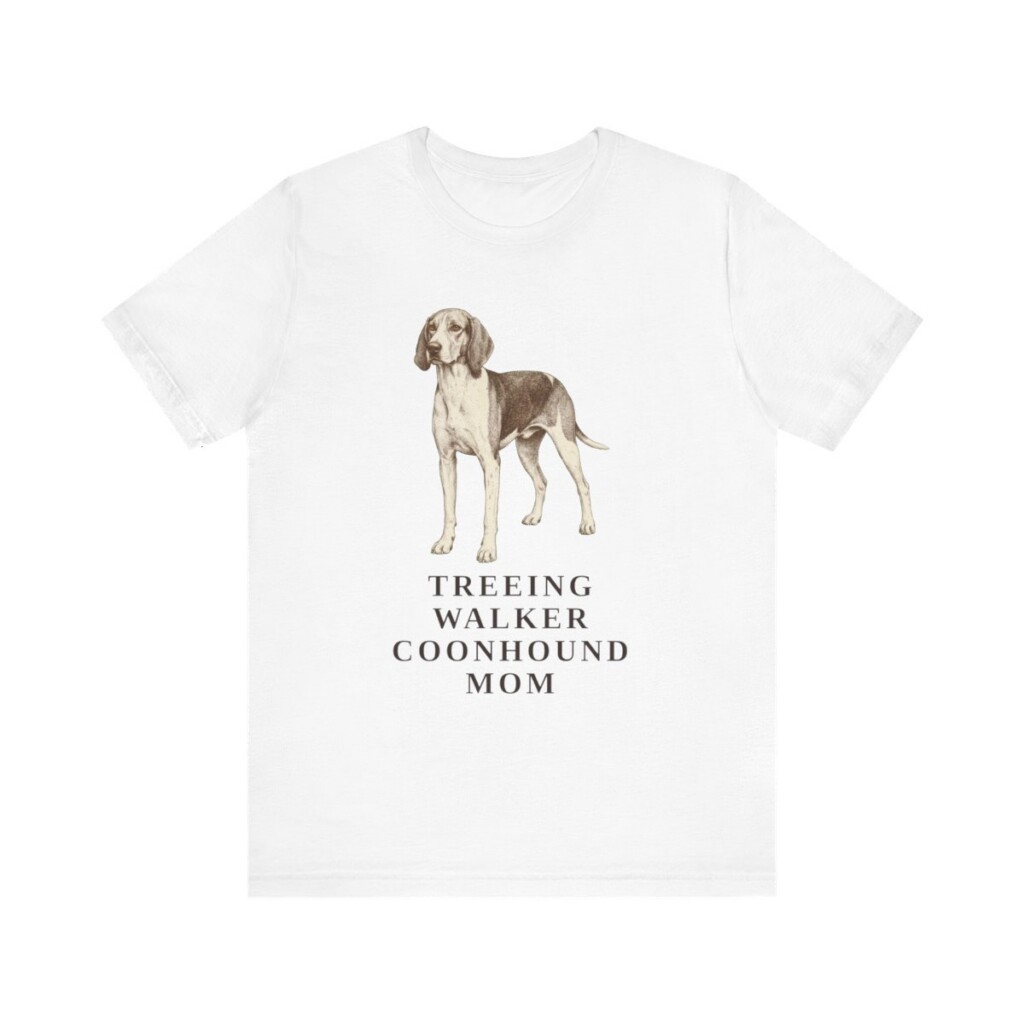 Treeing Walker Coonhound Mom Shirt, Vintage Dog Sketch Tee, Dog Mom Gift