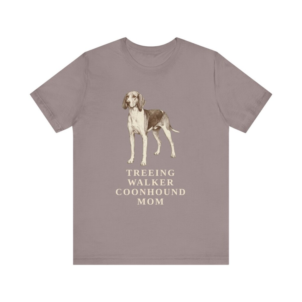 Treeing Walker Coonhound Mom Shirt, Vintage Dog Sketch Tee, Dog Mom Gift