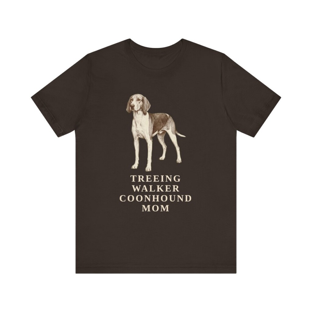 Treeing Walker Coonhound Mom Shirt, Vintage Dog Sketch Tee, Dog Mom Gift