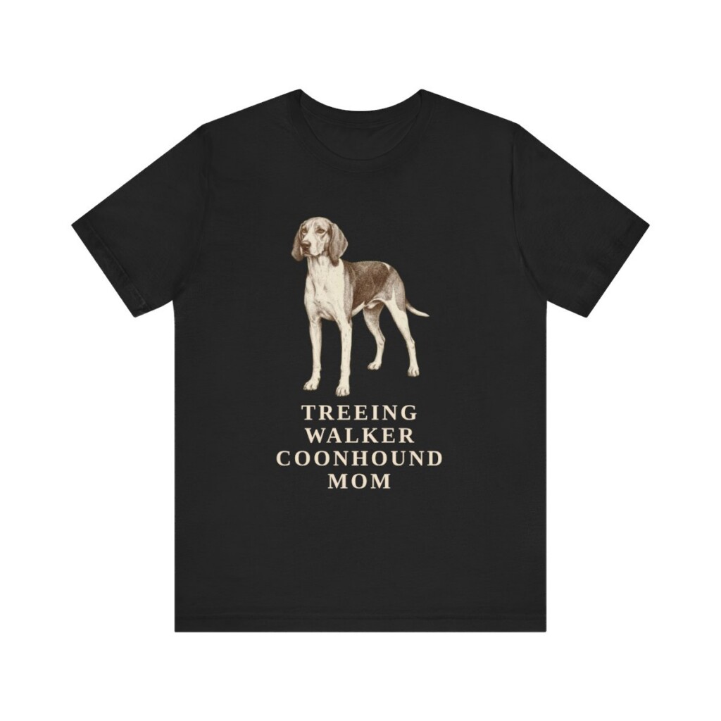 Treeing Walker Coonhound Mom Shirt, Vintage Dog Sketch Tee, Dog Mom Gift