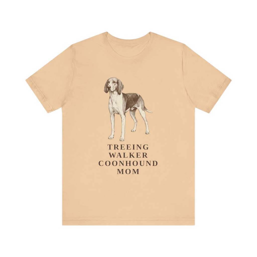 Treeing Walker Coonhound Mom Shirt, Vintage Dog Sketch Tee, Dog Mom Gift