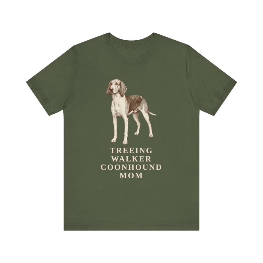 Treeing Walker Coonhound Mom Shirt, Vintage Dog Sketch Tee, Dog Mom Gift