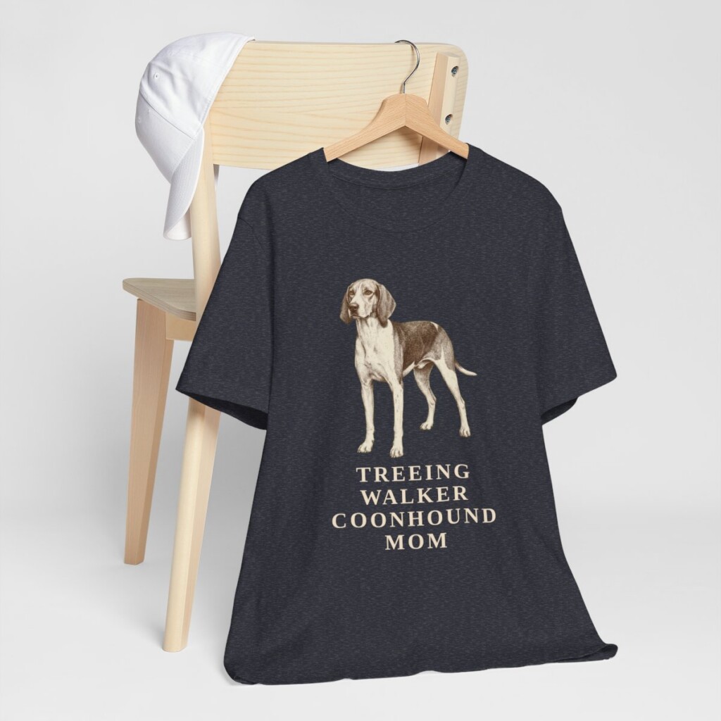 Treeing Walker Coonhound Mom Shirt, Vintage Dog Sketch Tee, Dog Mom Gift