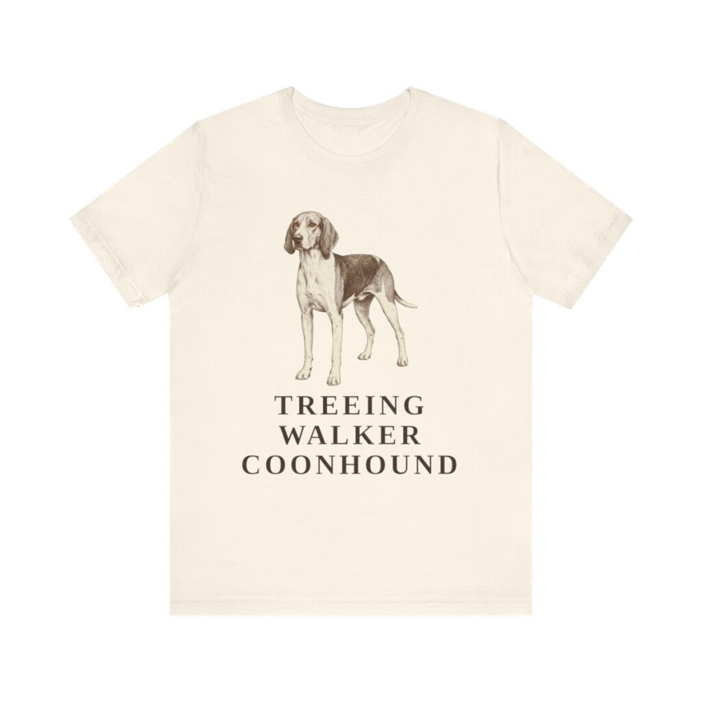 Treeing Walker Coonhound Lover Shirt, Vintage Dog Sketch Tee, Dog Lover Gift