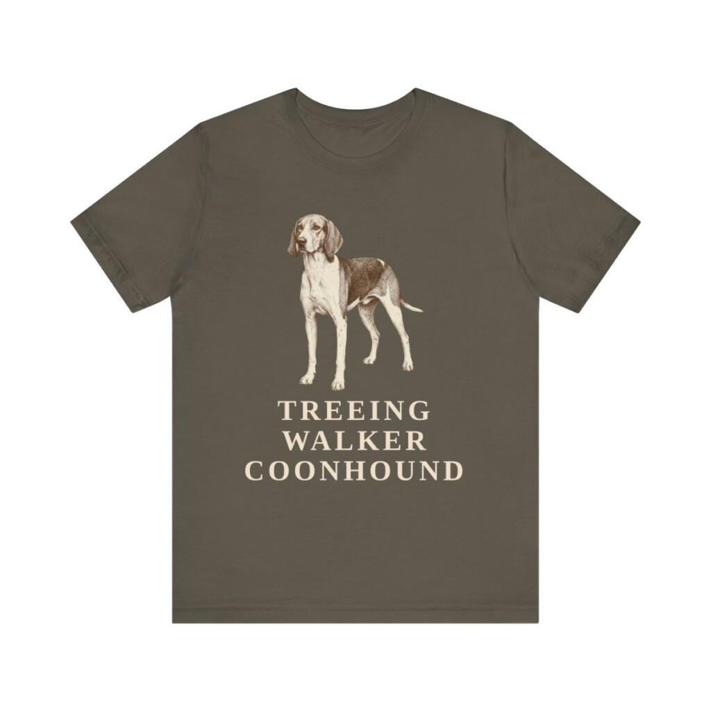 Treeing Walker Coonhound Lover Shirt, Vintage Dog Sketch Tee, Dog Lover Gift