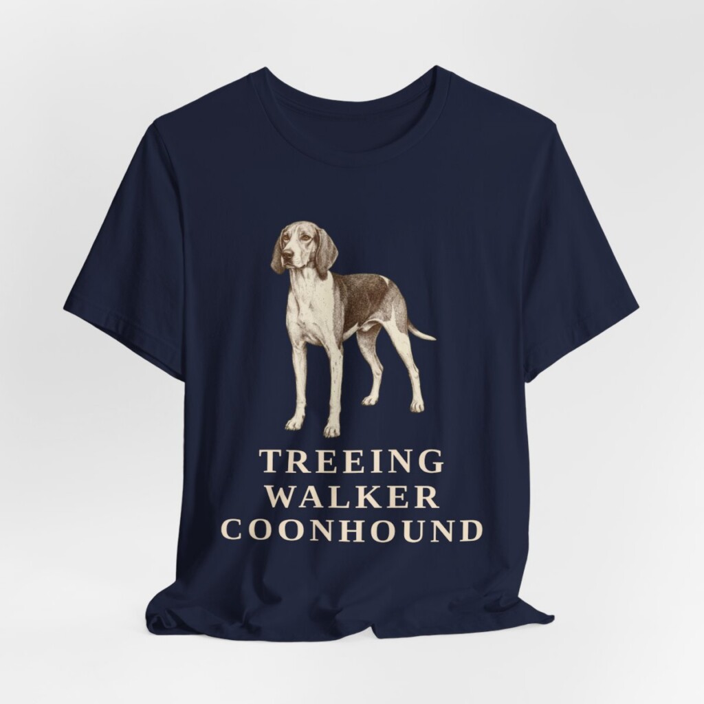 Treeing Walker Coonhound Lover Shirt, Vintage Dog Sketch Tee, Dog Lover Gift