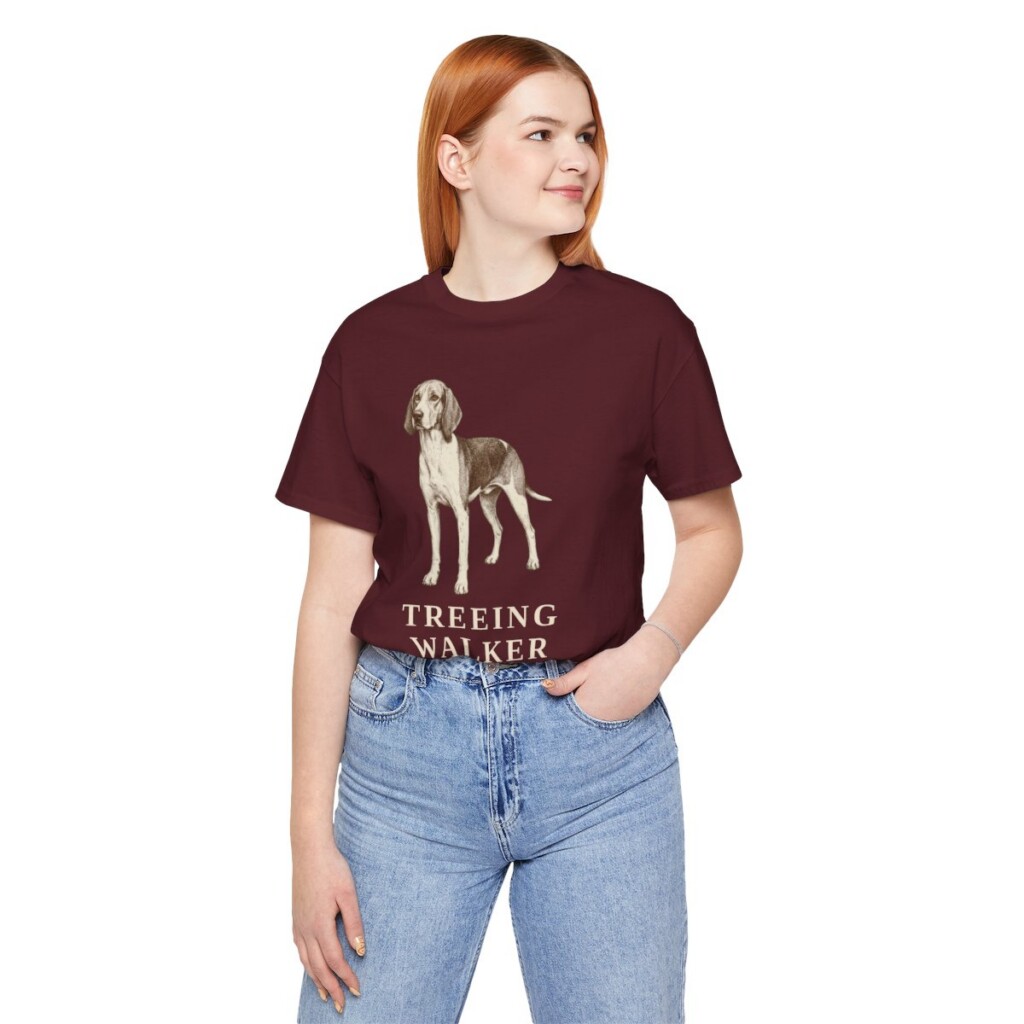 Treeing Walker Coonhound Lover Shirt, Vintage Dog Sketch Tee, Dog Lover Gift