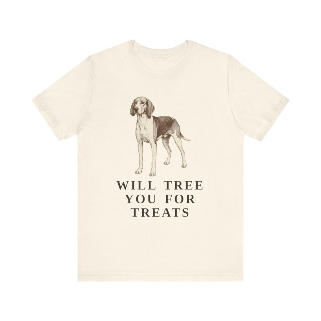 Treeing Walker Coonhound Humor Shirt, Vintage Dog Sketch Tee, Dog Humor Gift