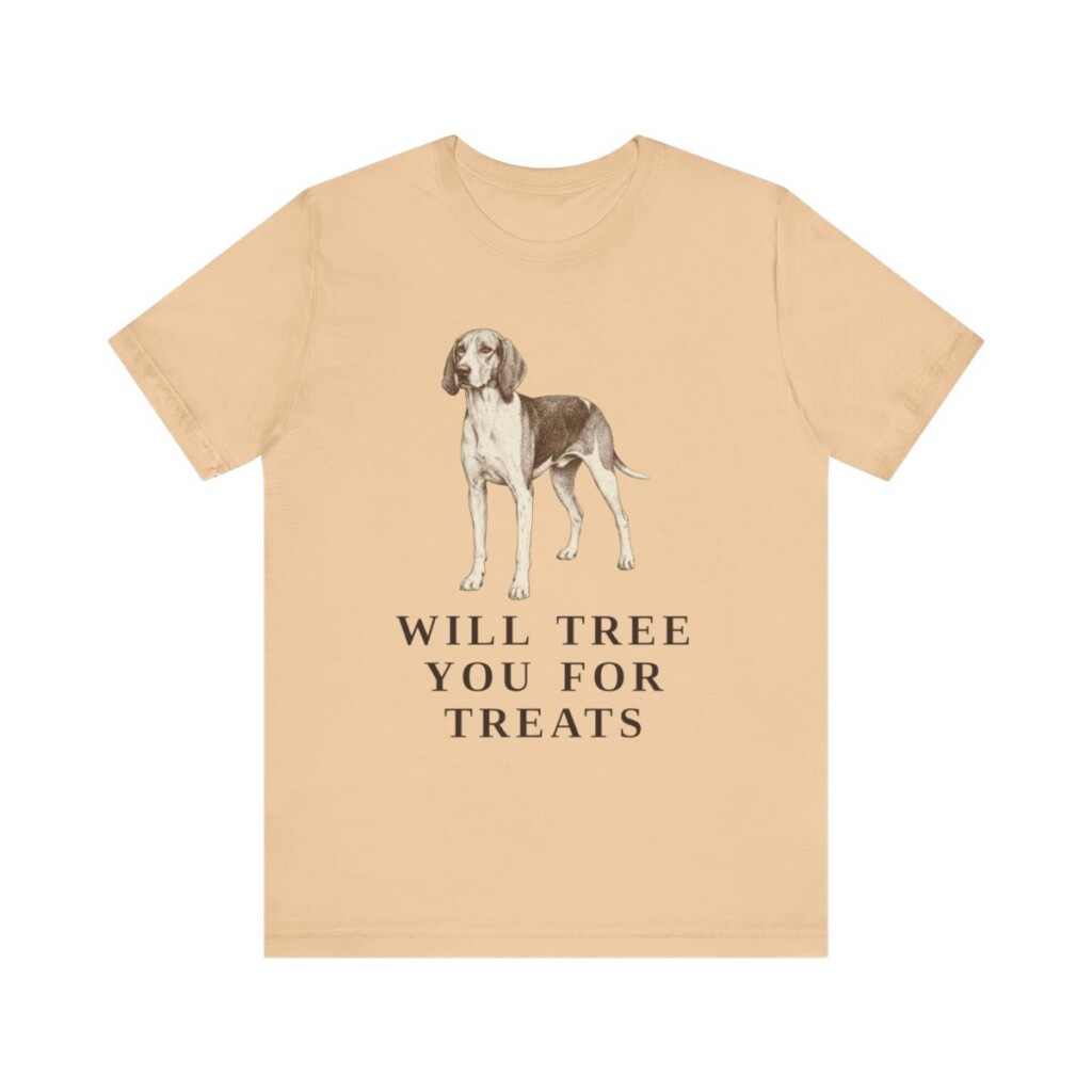 Treeing Walker Coonhound Humor Shirt, Vintage Dog Sketch Tee, Dog Humor Gift