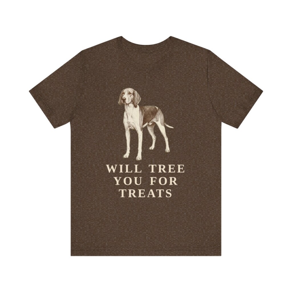 Treeing Walker Coonhound Humor Shirt, Vintage Dog Sketch Tee, Dog Humor Gift