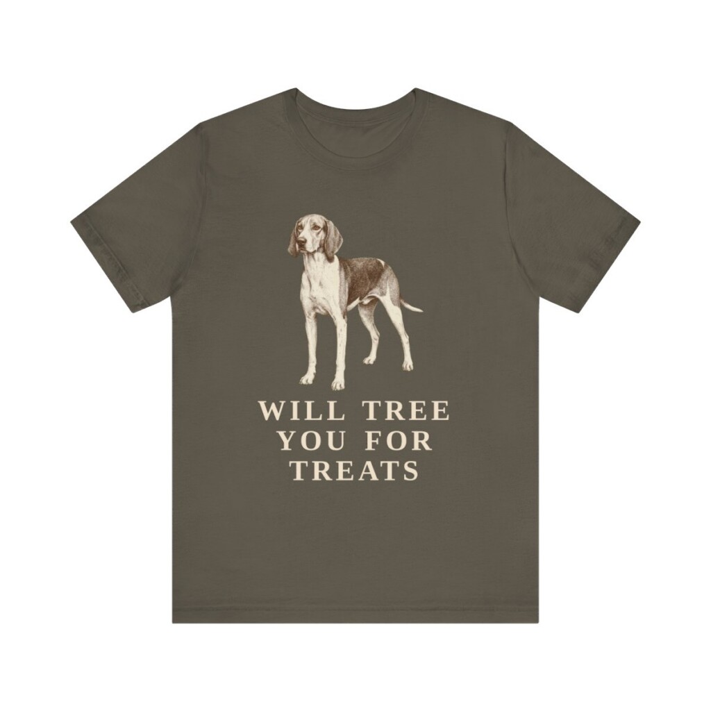Treeing Walker Coonhound Humor Shirt, Vintage Dog Sketch Tee, Dog Humor Gift