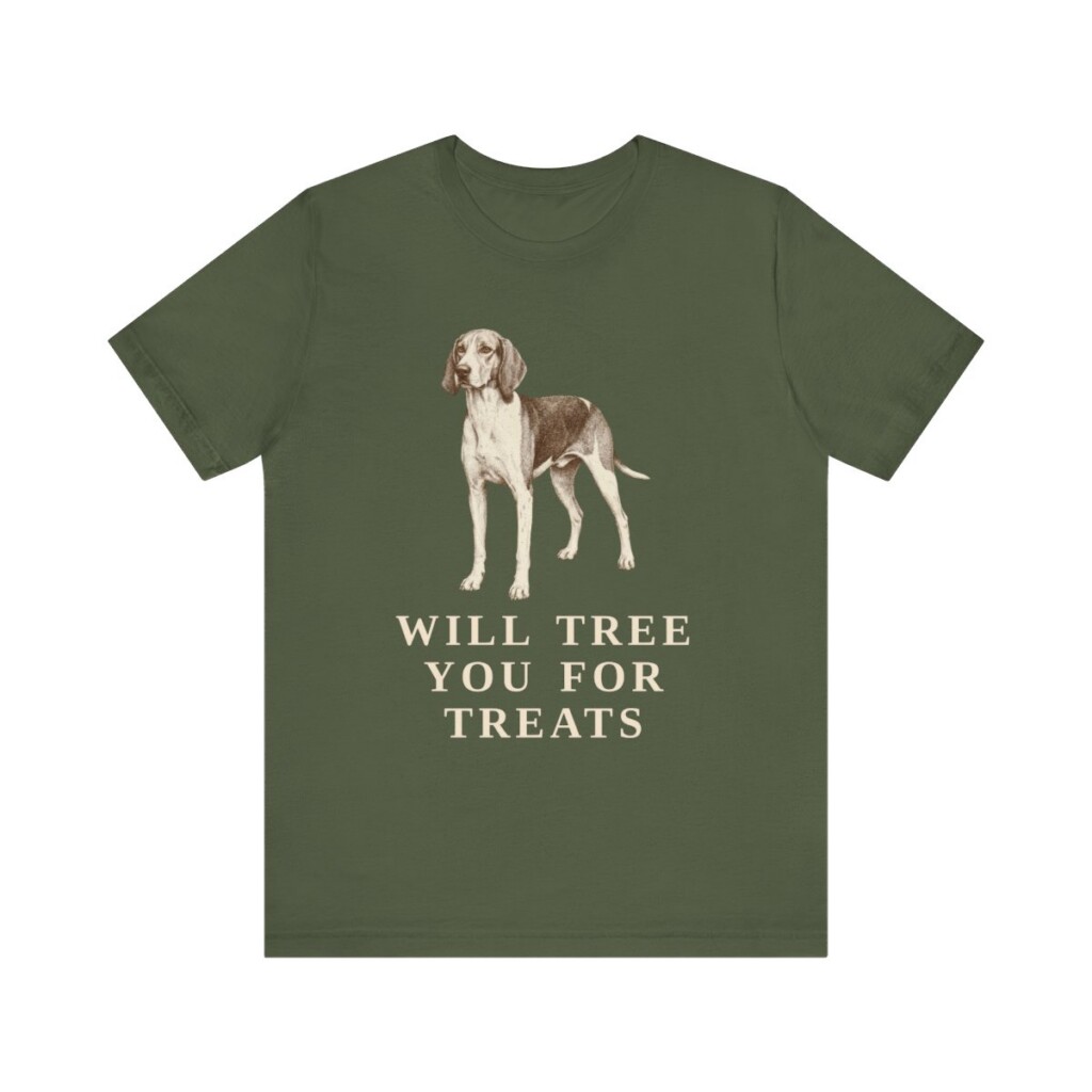 Treeing Walker Coonhound Humor Shirt, Vintage Dog Sketch Tee, Dog Humor Gift