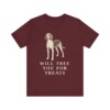 Treeing Walker Coonhound Humor Shirt, Vintage Dog Sketch Tee, Dog Humor Gift