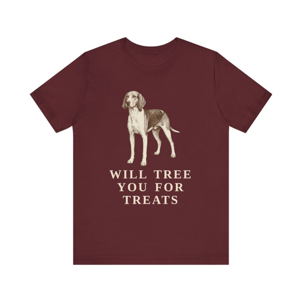 Treeing Walker Coonhound Humor Shirt, Vintage Dog Sketch Tee, Dog Humor Gift