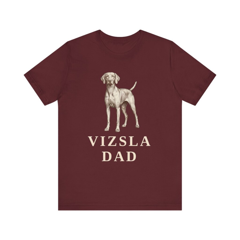 Vizsla Dad Shirt, Vintage Dog Sketch Tee, Dog Dad Gift