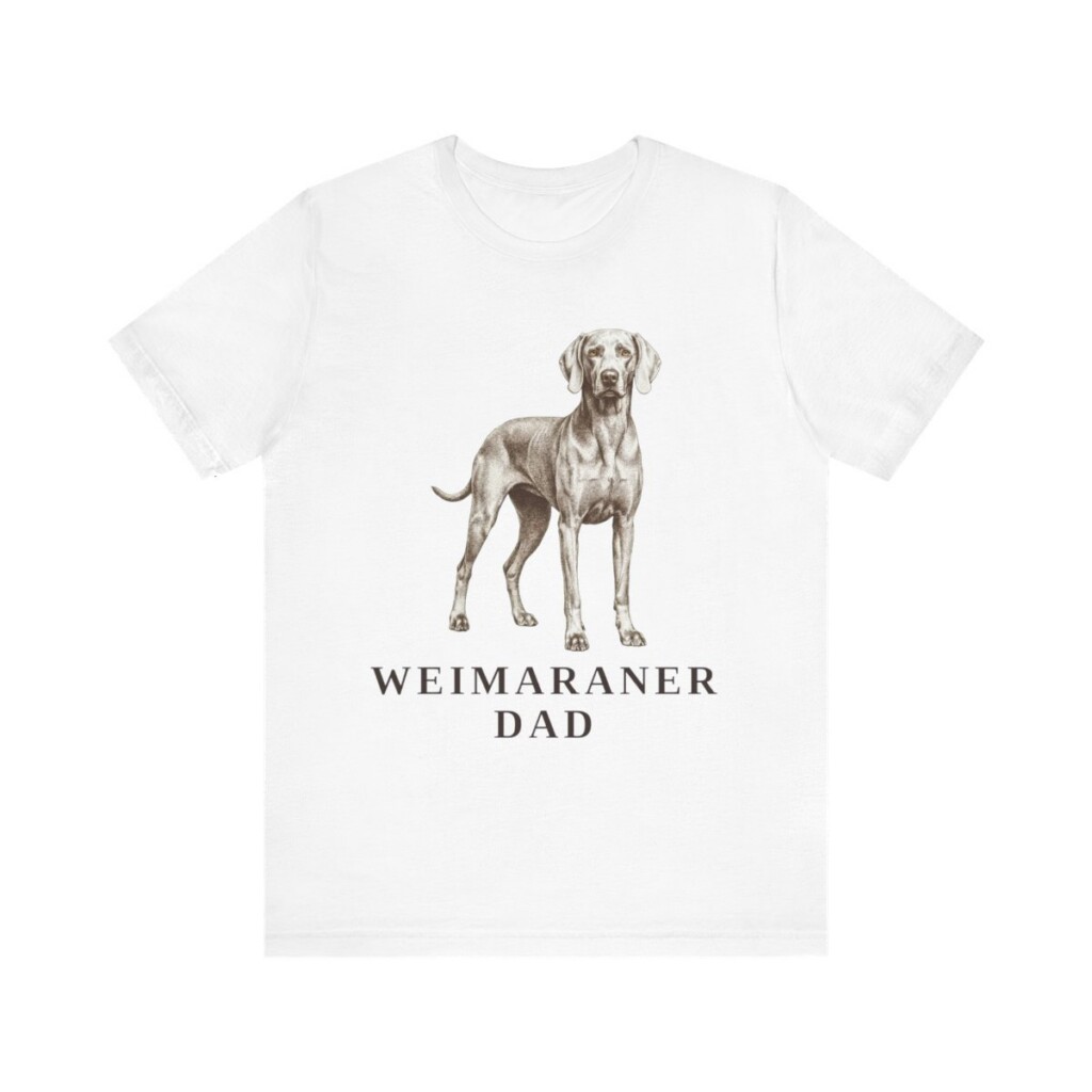 Weimaraner Dad Shirt, Vintage Dog Sketch Tee, Dog Dad Gift