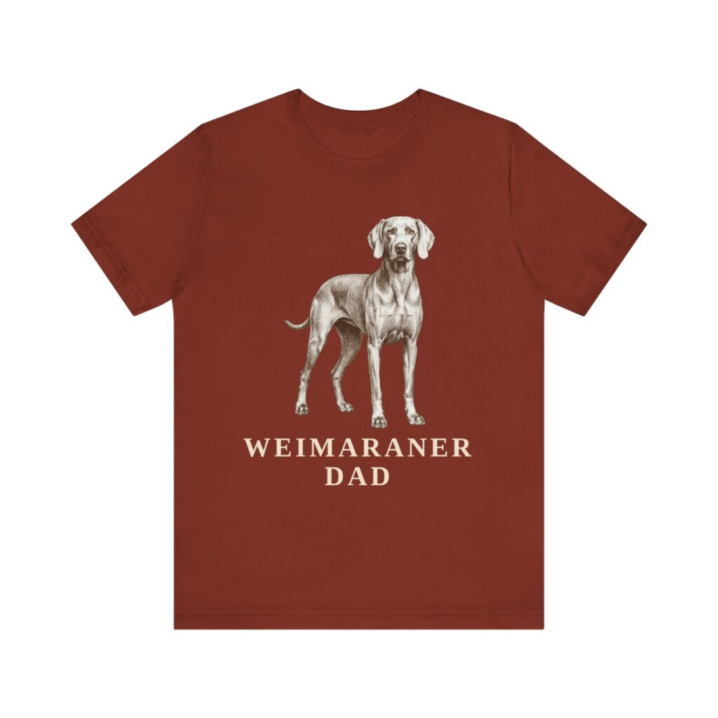 Weimaraner Dad Shirt, Vintage Dog Sketch Tee, Dog Dad Gift