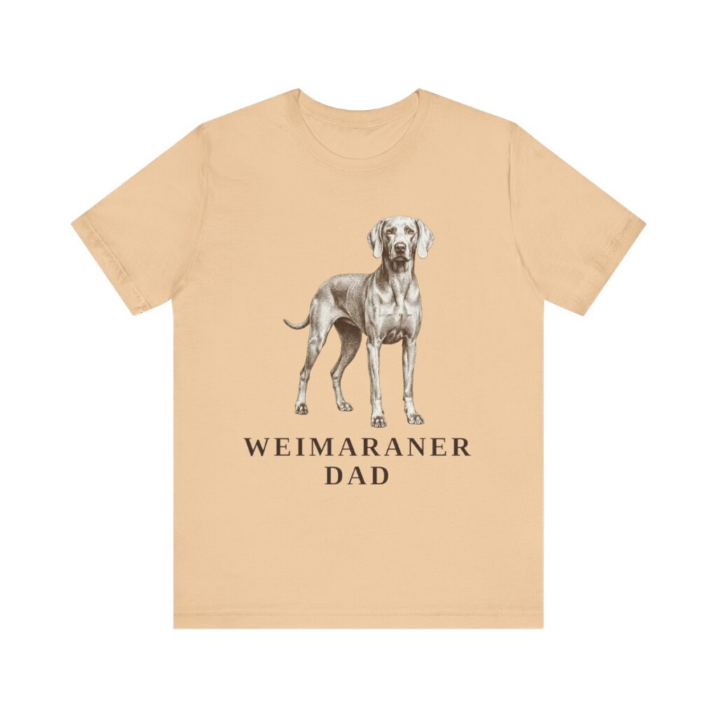 Weimaraner Dad Shirt, Vintage Dog Sketch Tee, Dog Dad Gift