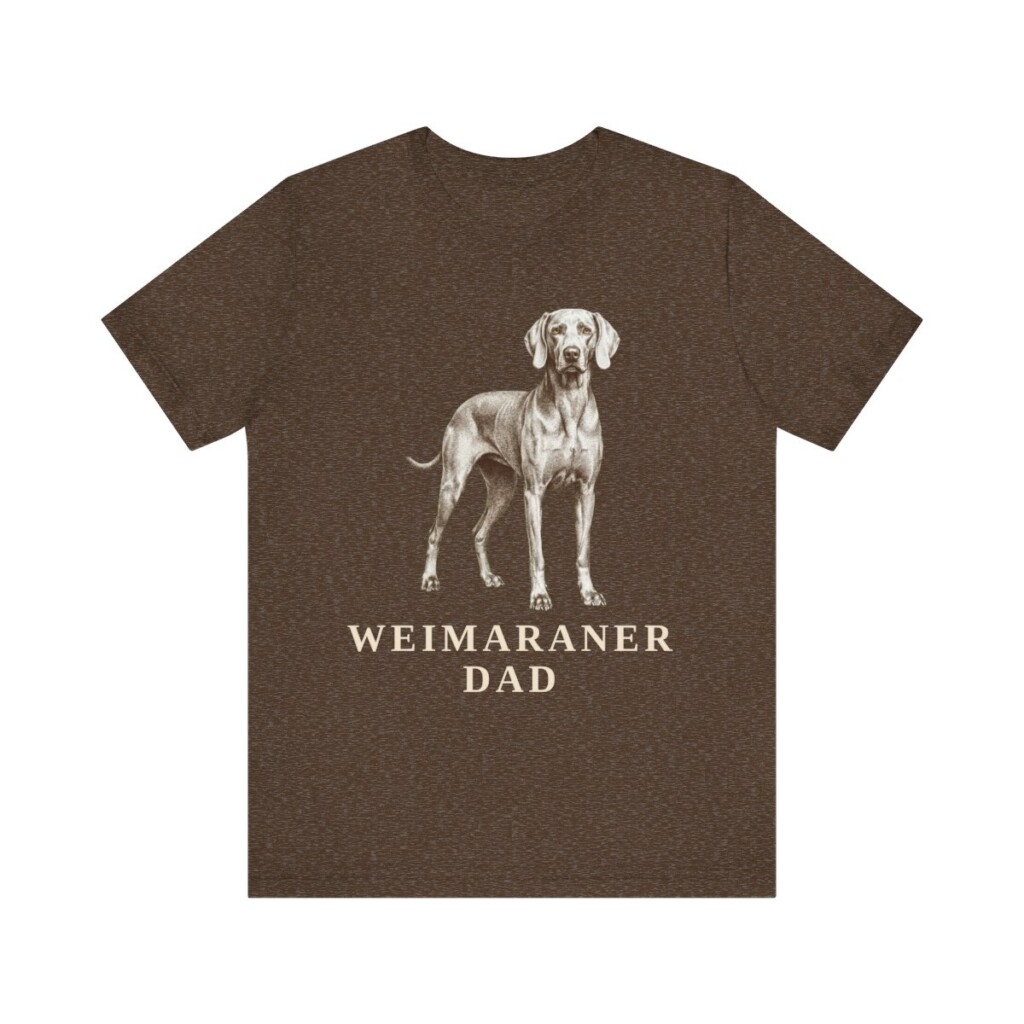 Weimaraner Dad Shirt, Vintage Dog Sketch Tee, Dog Dad Gift