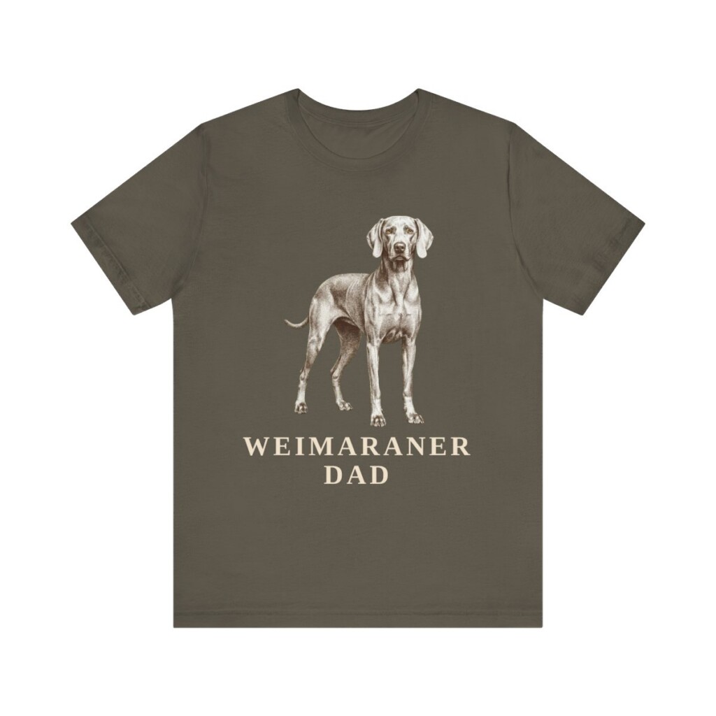 Weimaraner Dad Shirt, Vintage Dog Sketch Tee, Dog Dad Gift