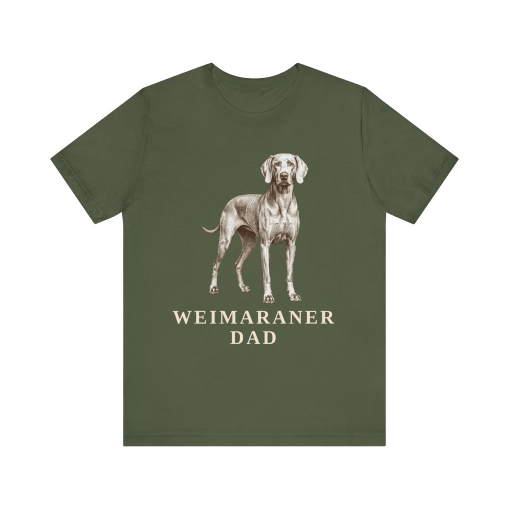 Weimaraner Dad Shirt, Vintage Dog Sketch Tee, Dog Dad Gift